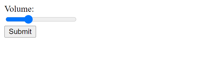 HTML range attribute