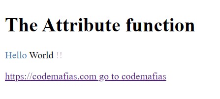 CSS attr() function