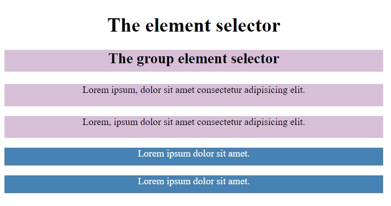 CSS Element selector