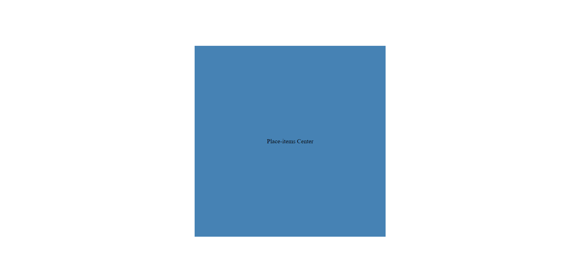 CSS place-item property