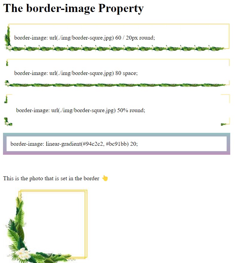 CSS border