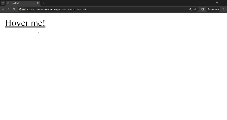 Hover effect in inline CSS