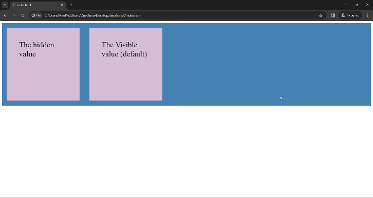 CSS backface-visibility property