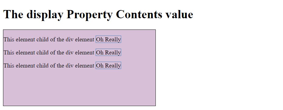CSS display