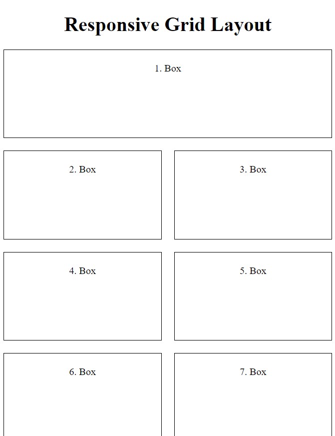 CSS grid responsive layout