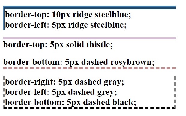 CSS border