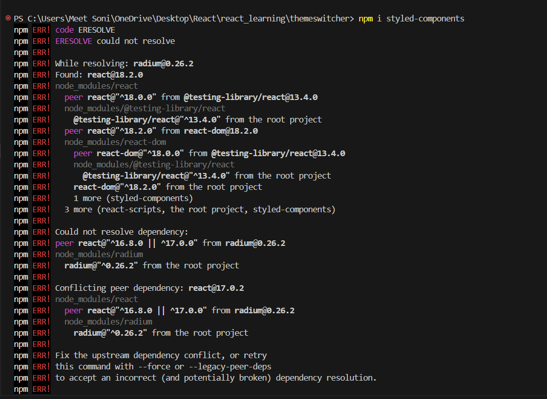 Styled component