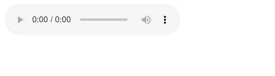 HTML audio tag