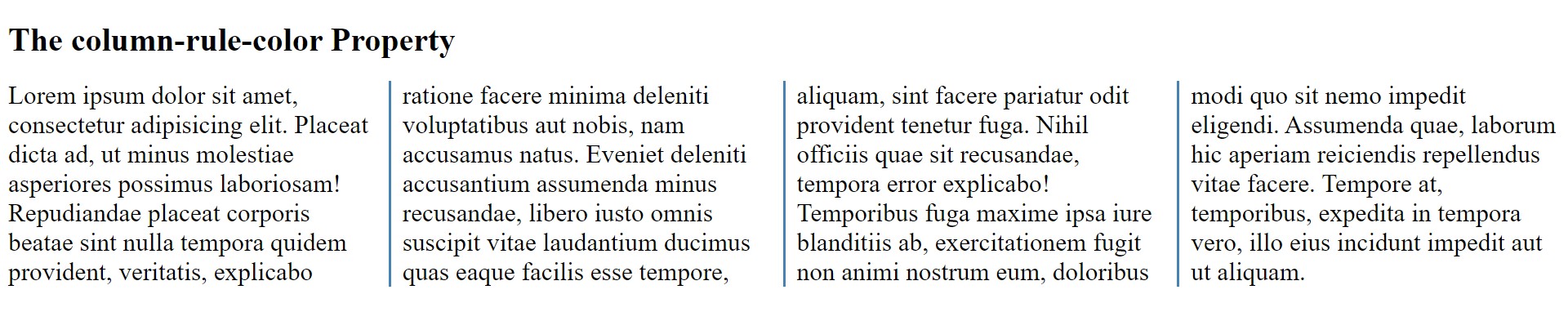 CSS column property