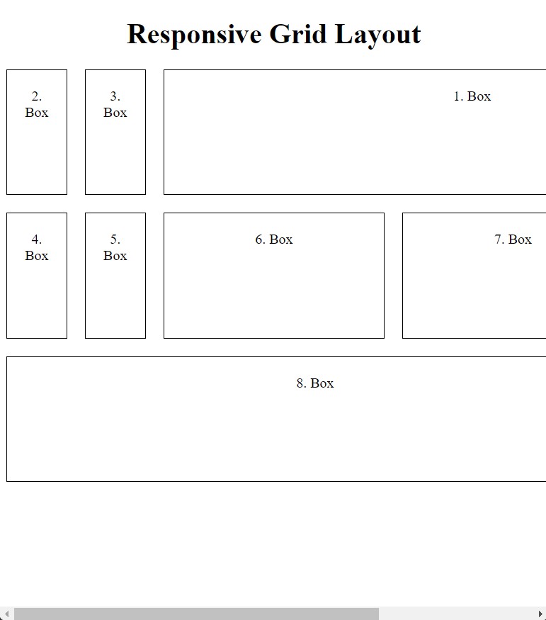 CSS grid responsive layout