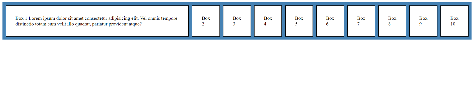 CSS flex layout