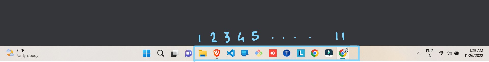 Window shortcut key