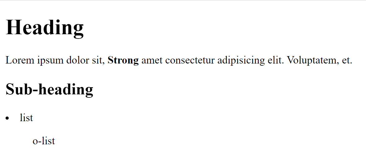 Semantic HTML