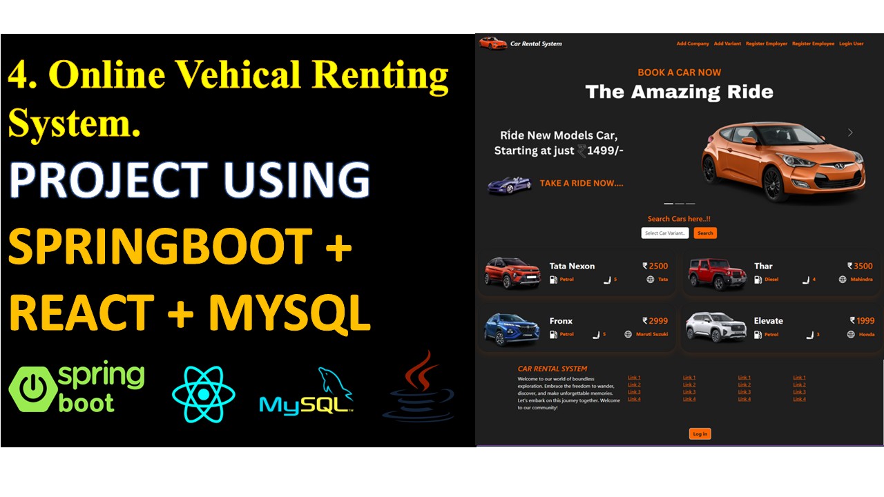 Online Vehicle Renting System Project #10004