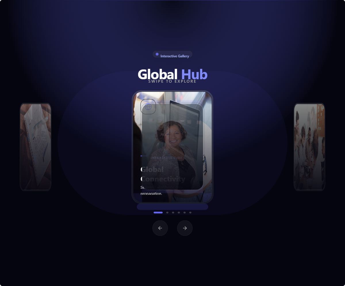 Glassmorphic 3D Tunnel