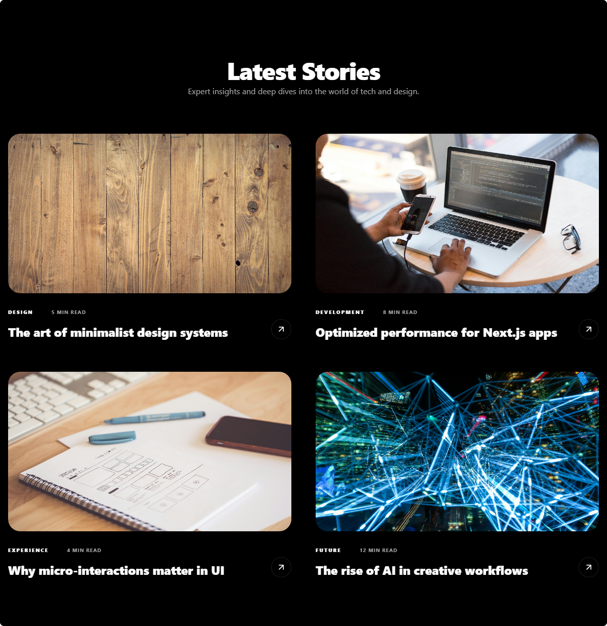 Minimalist Article List