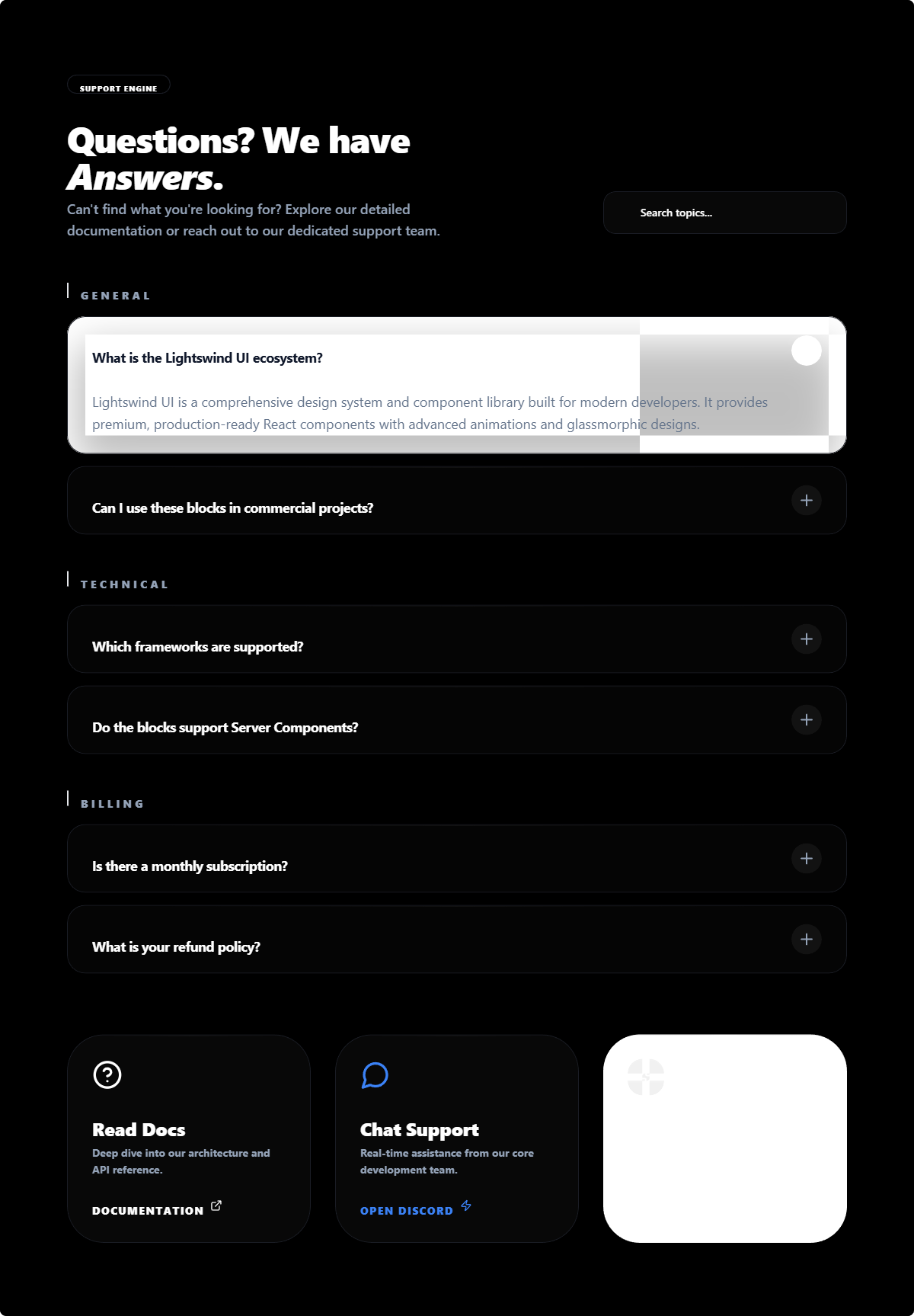 Enterprise Solution Matrix