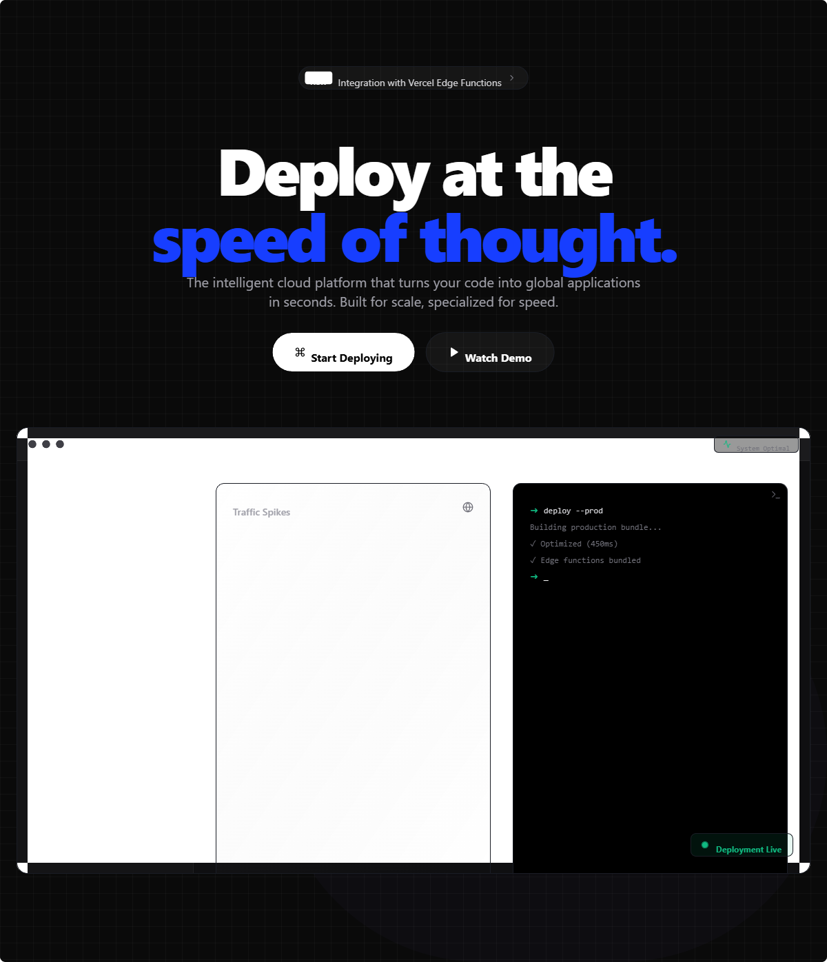 SaaS Dashboard Hero