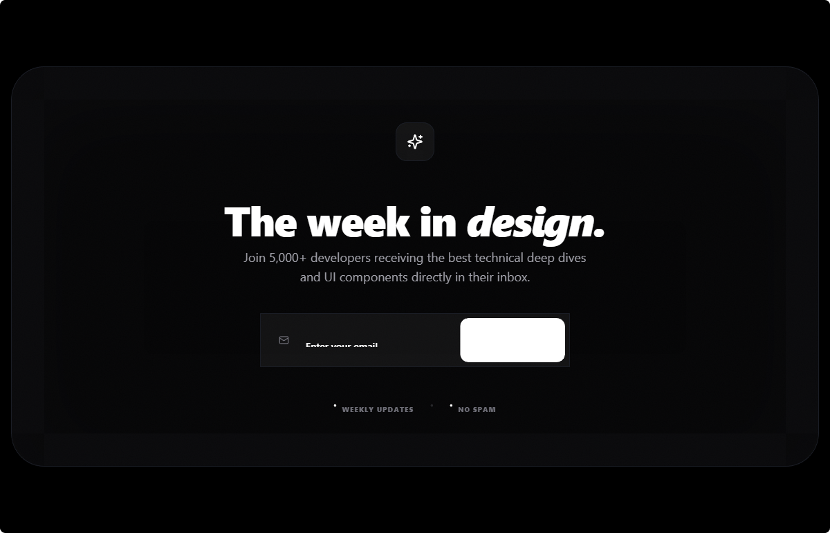 High-Polished Dark Newsletter
