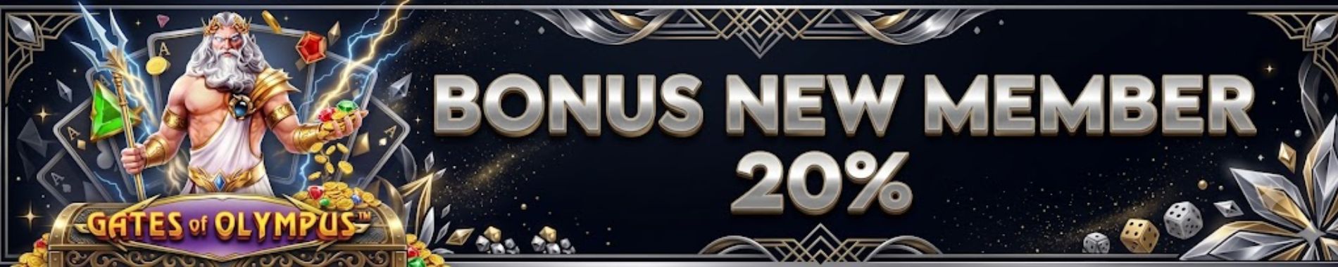 BONUS PROMO NEW MEMBER 20%