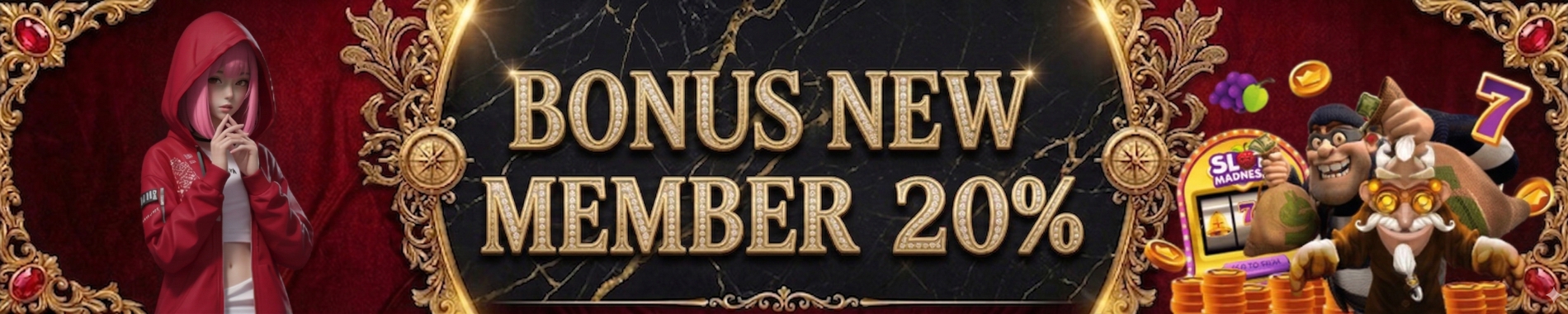 BONUS NEW MEMBER 20%