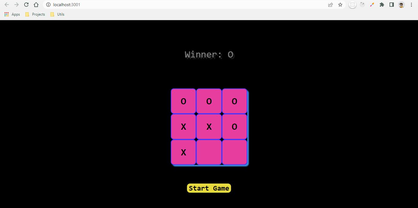 How do you make a tic tac toe in react JS