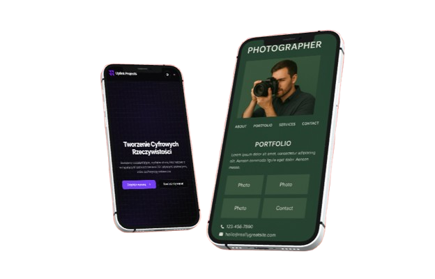 Mockup for Strona Wizytówka