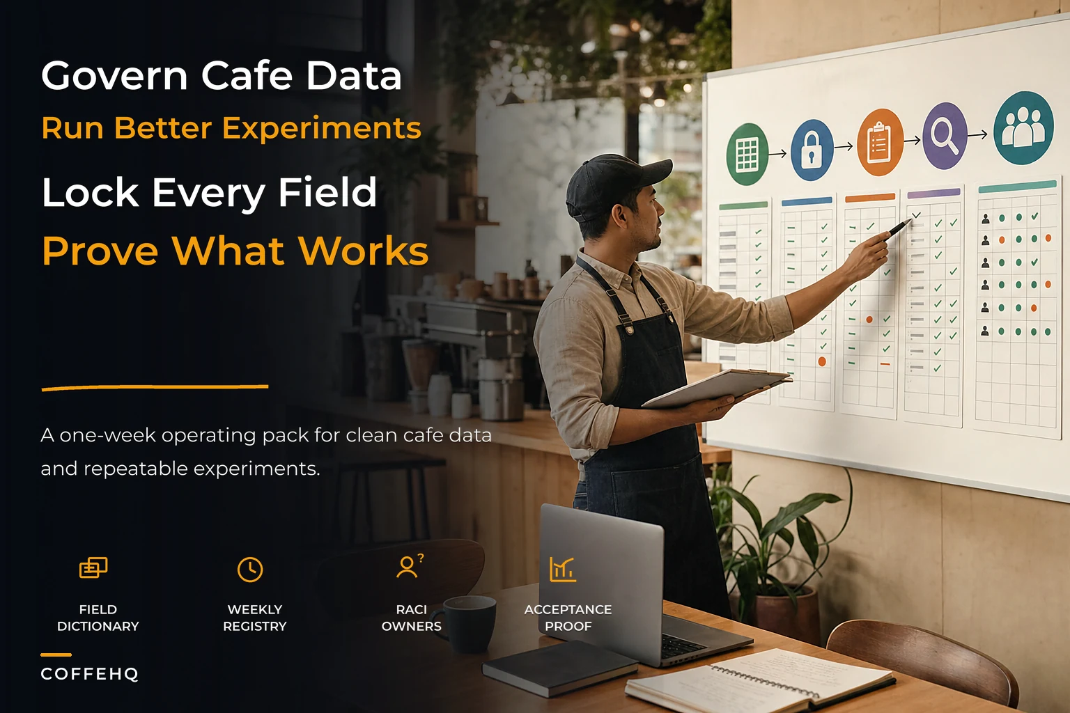 Cafe data governance and experiment registry for operators