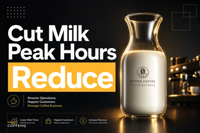 Cut milk waste during peak hours: prep-timing, batching thresholds, and quick metrics for cafés
