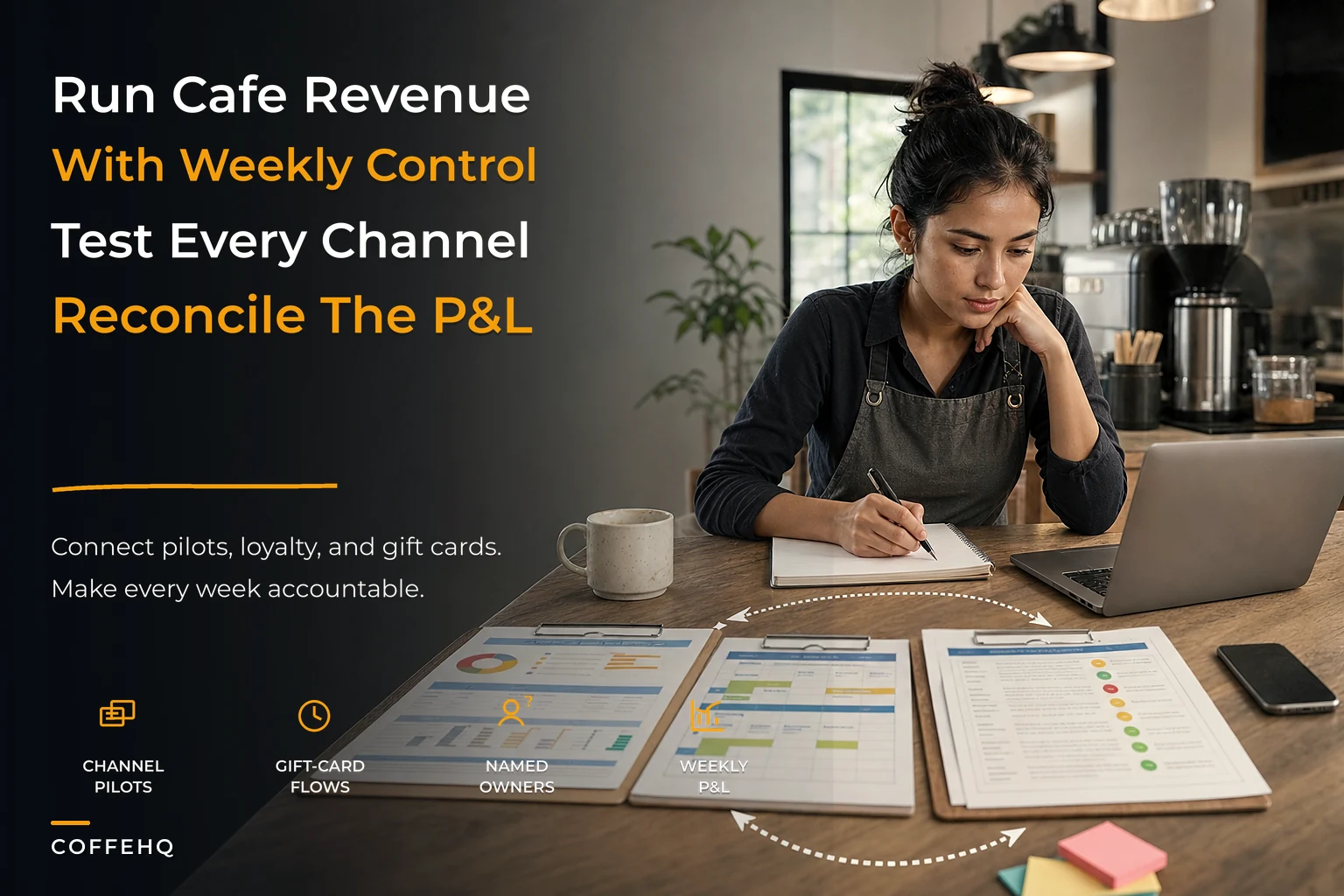 Operator-first cafe revenue-operations system for predictable weekly P&L