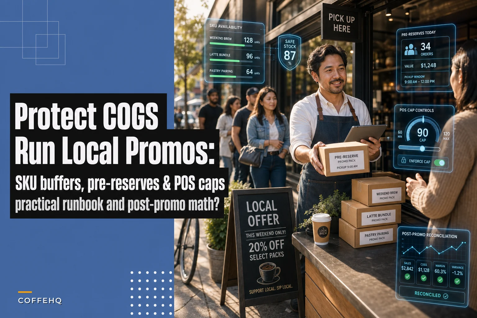 Run local promotions without blowing COGS: an inventory-aligned promo runbook for cafés