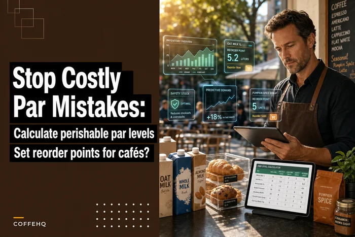 Stop costly par mistakes: how to calculate perishable par levels and reorder points for cafés