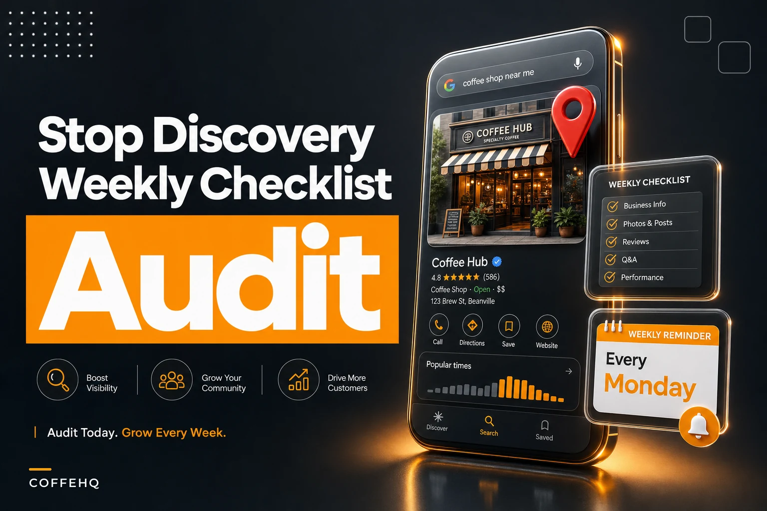 Stop discovery losses: weekly local SEO checklist for tiny cafes