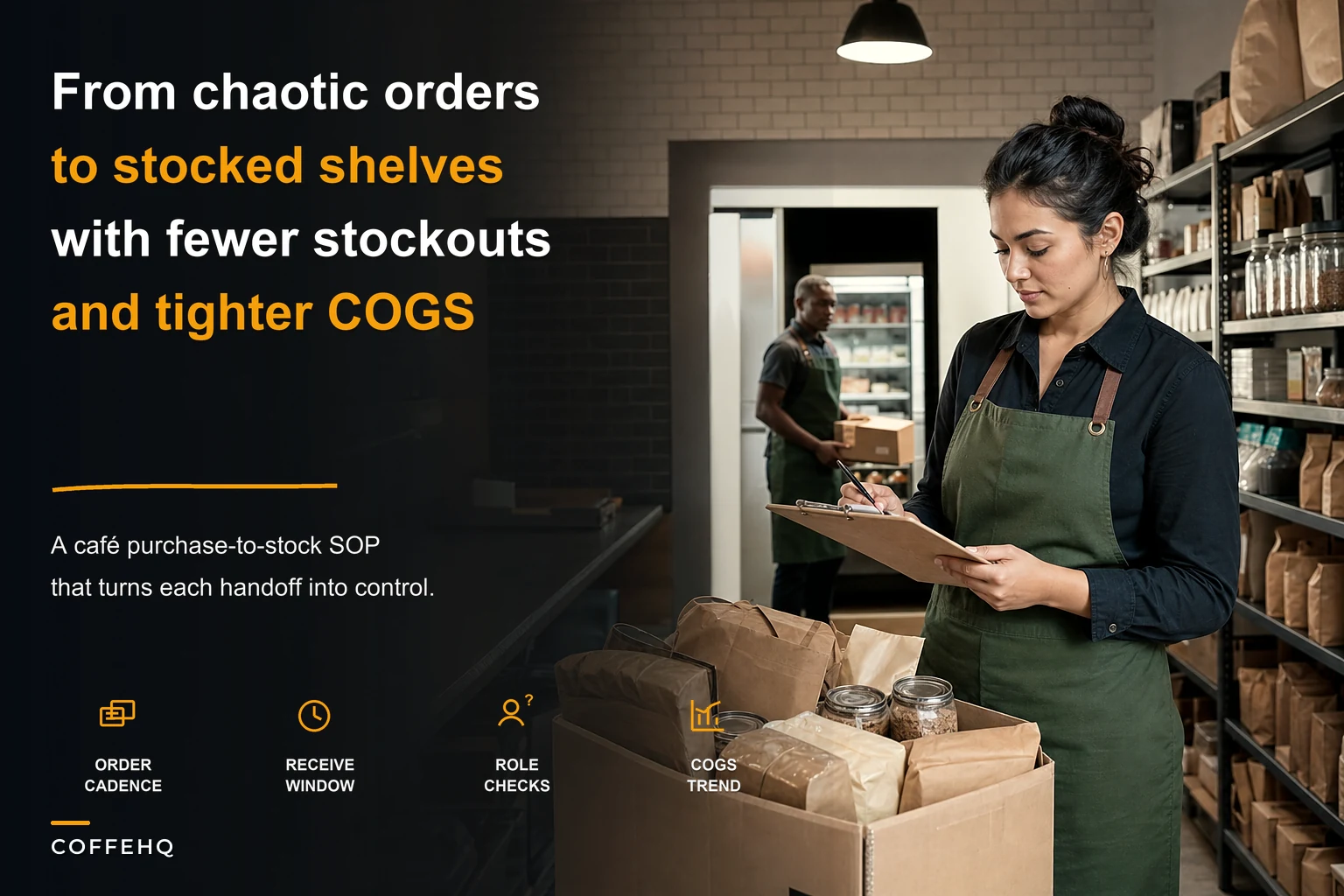 Turn ordering chaos into predictable COGS: a purchase-to-stock playbook for cafés