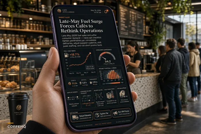 When Fuel Costs Rise and Customers Pull Back: Practical operations steps cafés can take now