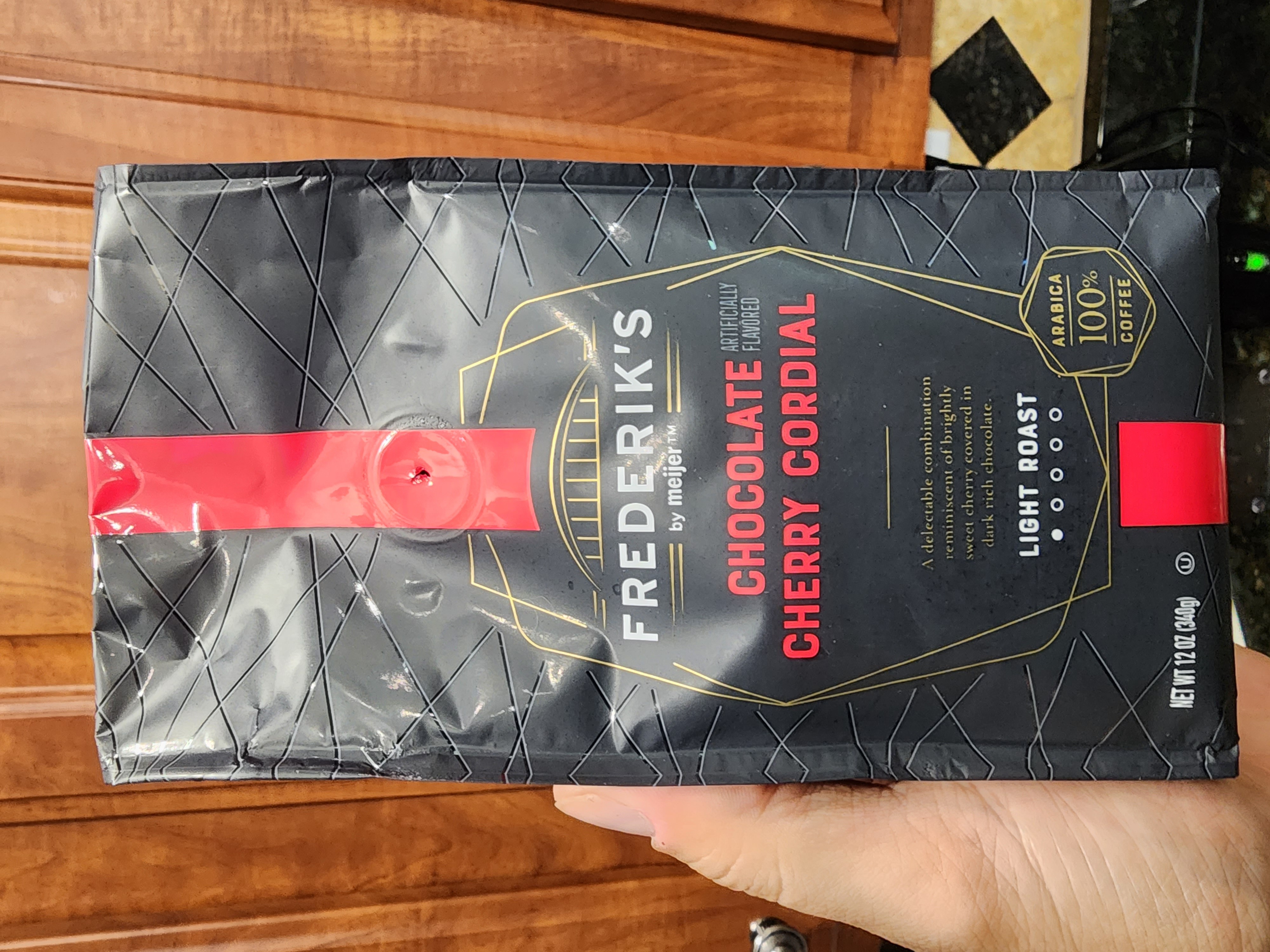 The smell was amazing, but the taste was too much cherry and not enough coffee. I would try this mixed with a scoop of regular dark coffee.