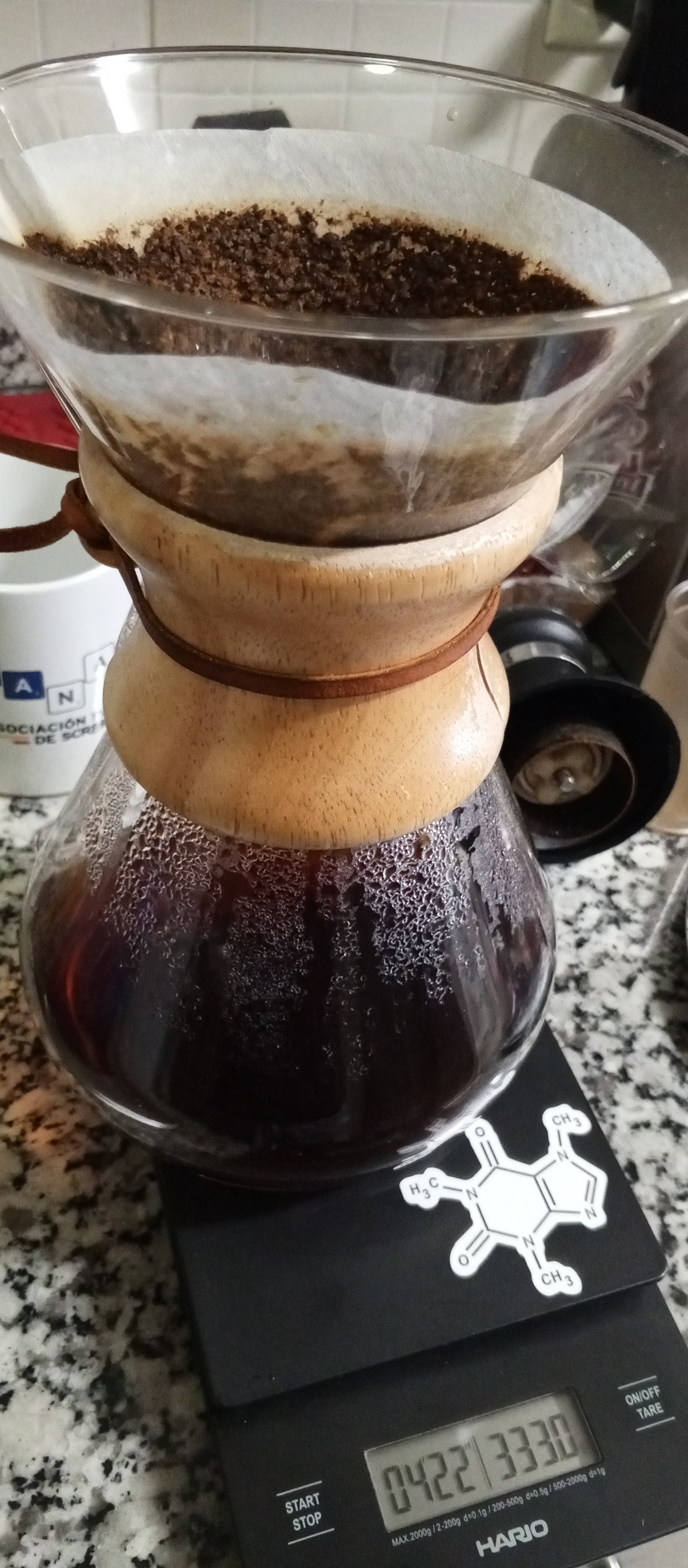 20.2 g + 335 mL @ 86 ºC

Can you guess the molecule?