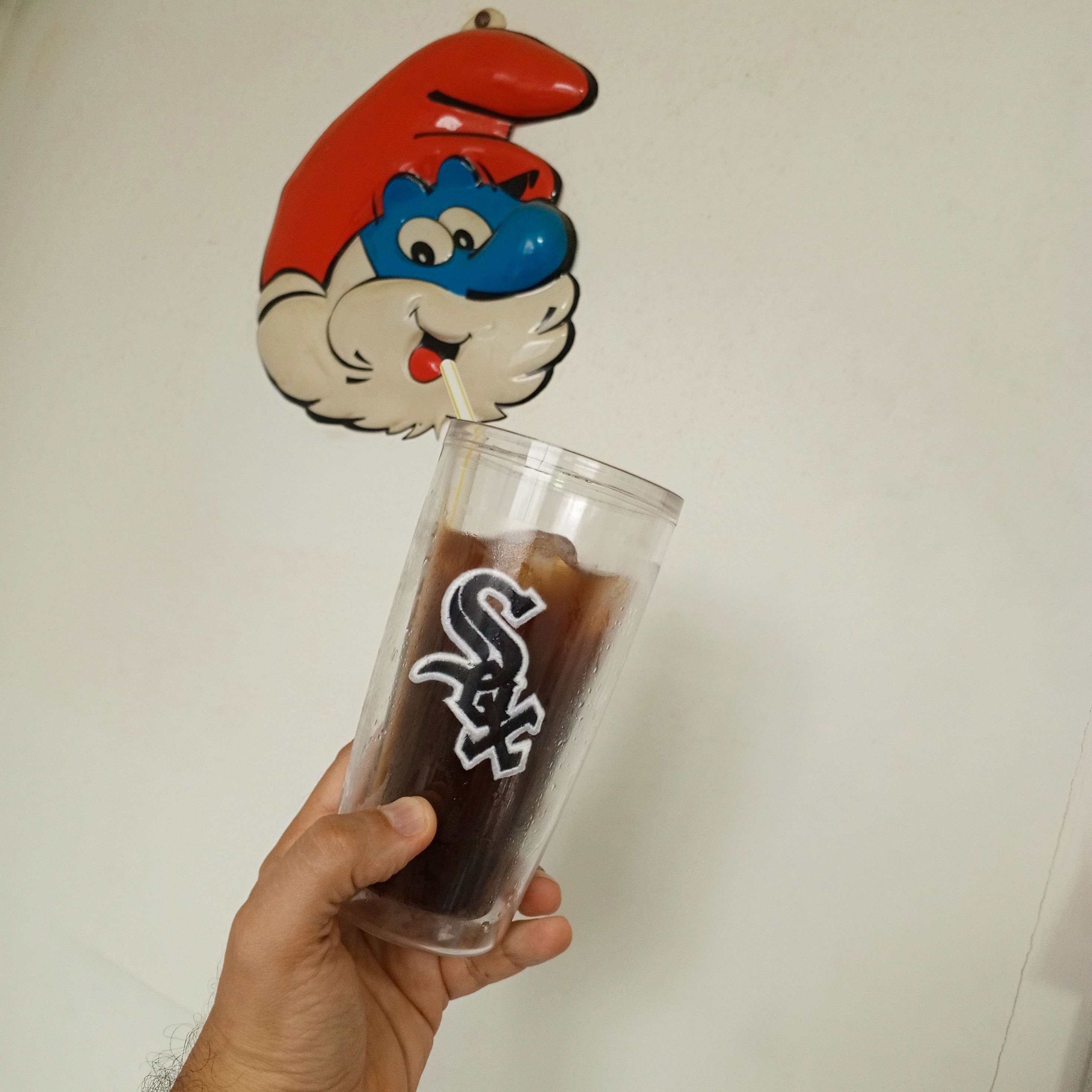 Even Papa Smurf enjoys this honey lemon cold brew.