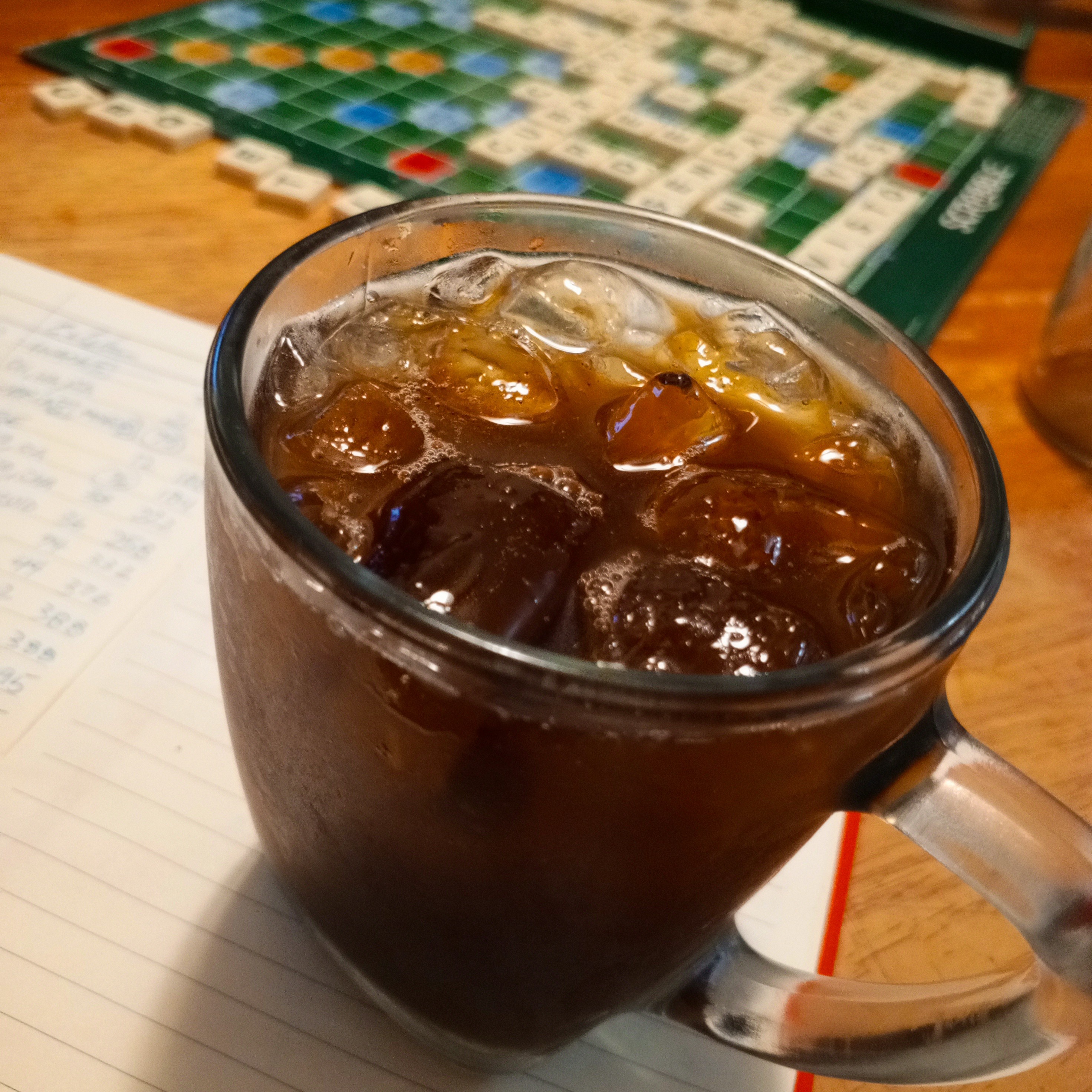 Last of the cold brew batch prepared with honey and lemon.

Late post