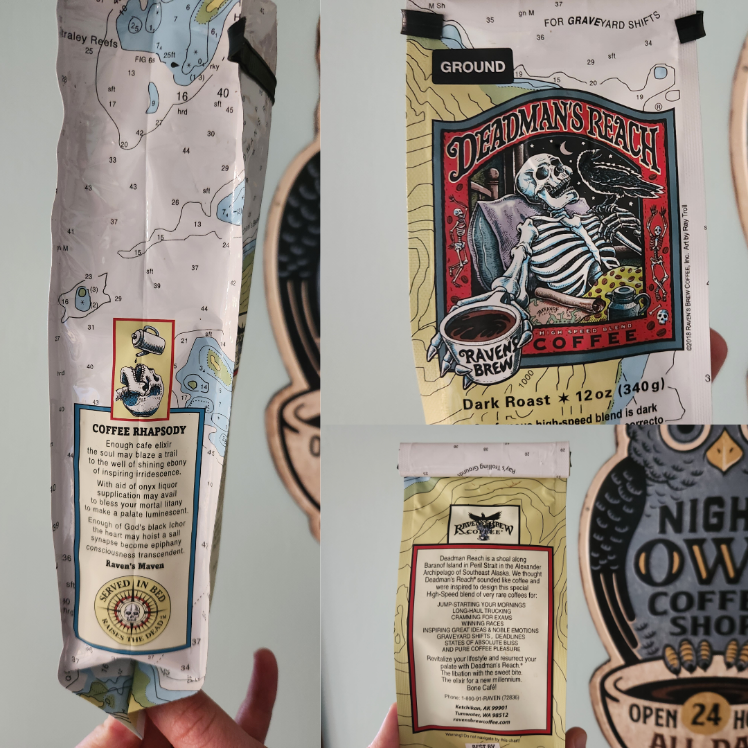 Not as good as the last blend I tried from Raven's Brew, but I was glad to try it. 