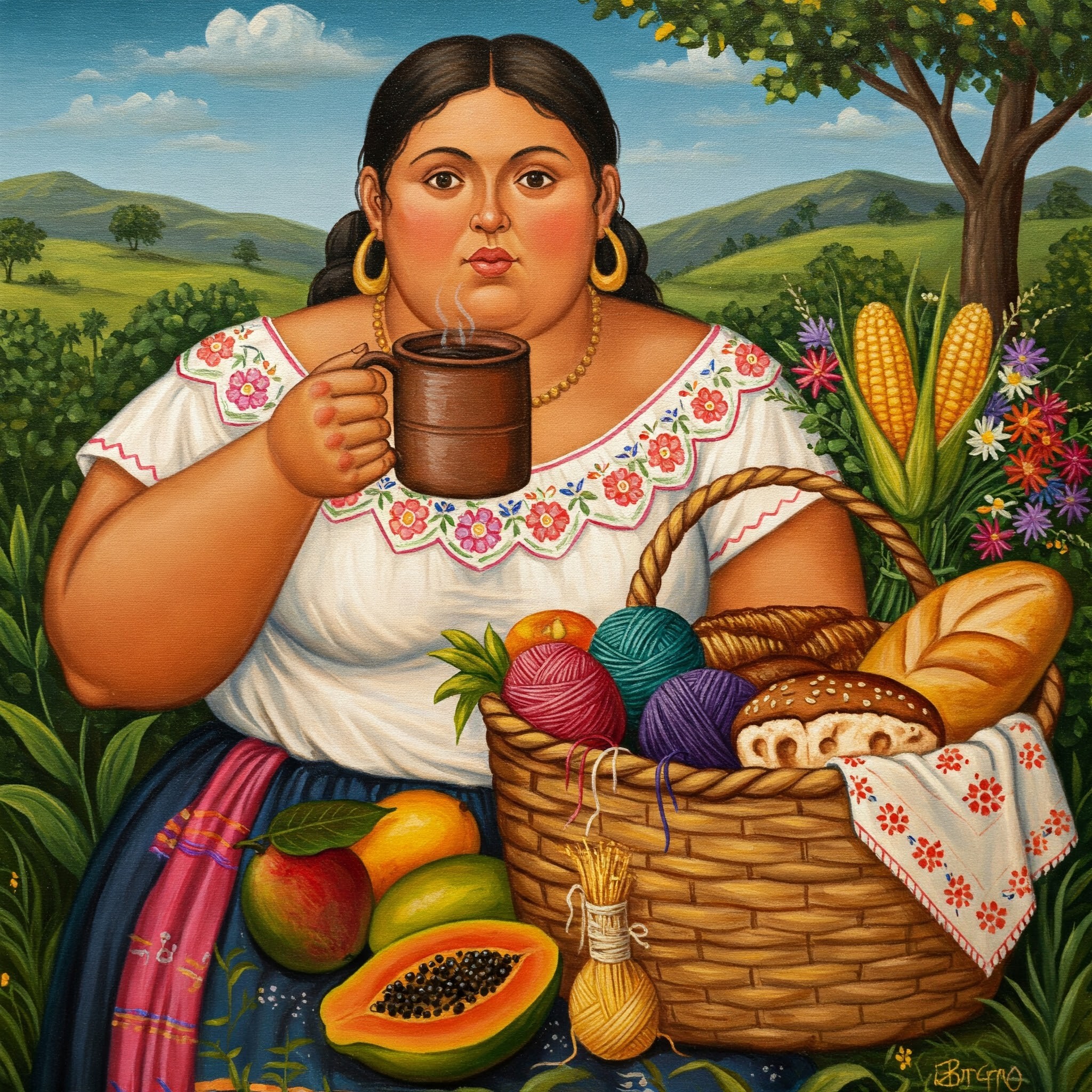 A todas las luchadoras que nos fortalece una rica taza de café ✨