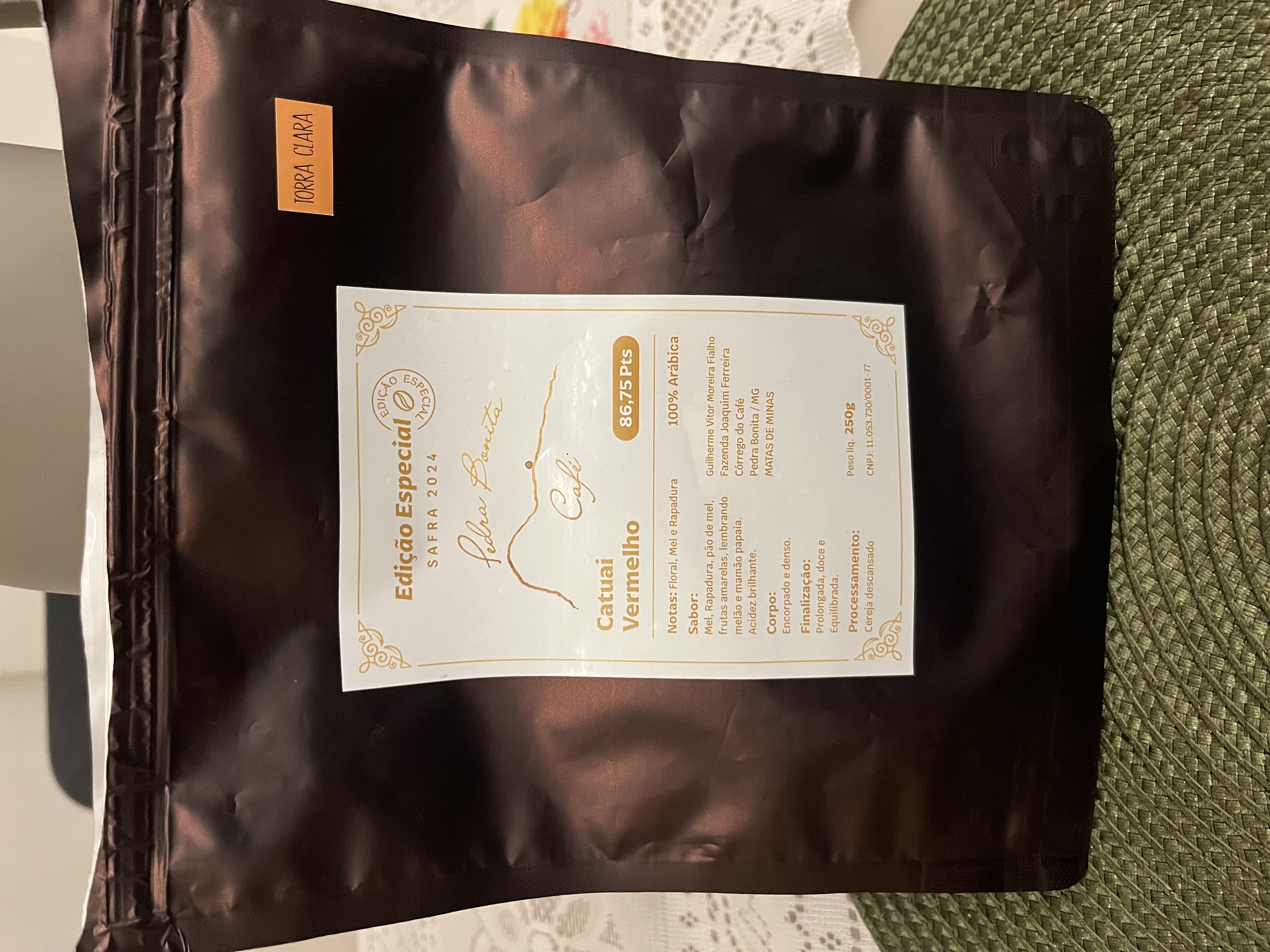 Excelente café, feito na medida de 7g para cada 100mL de água.