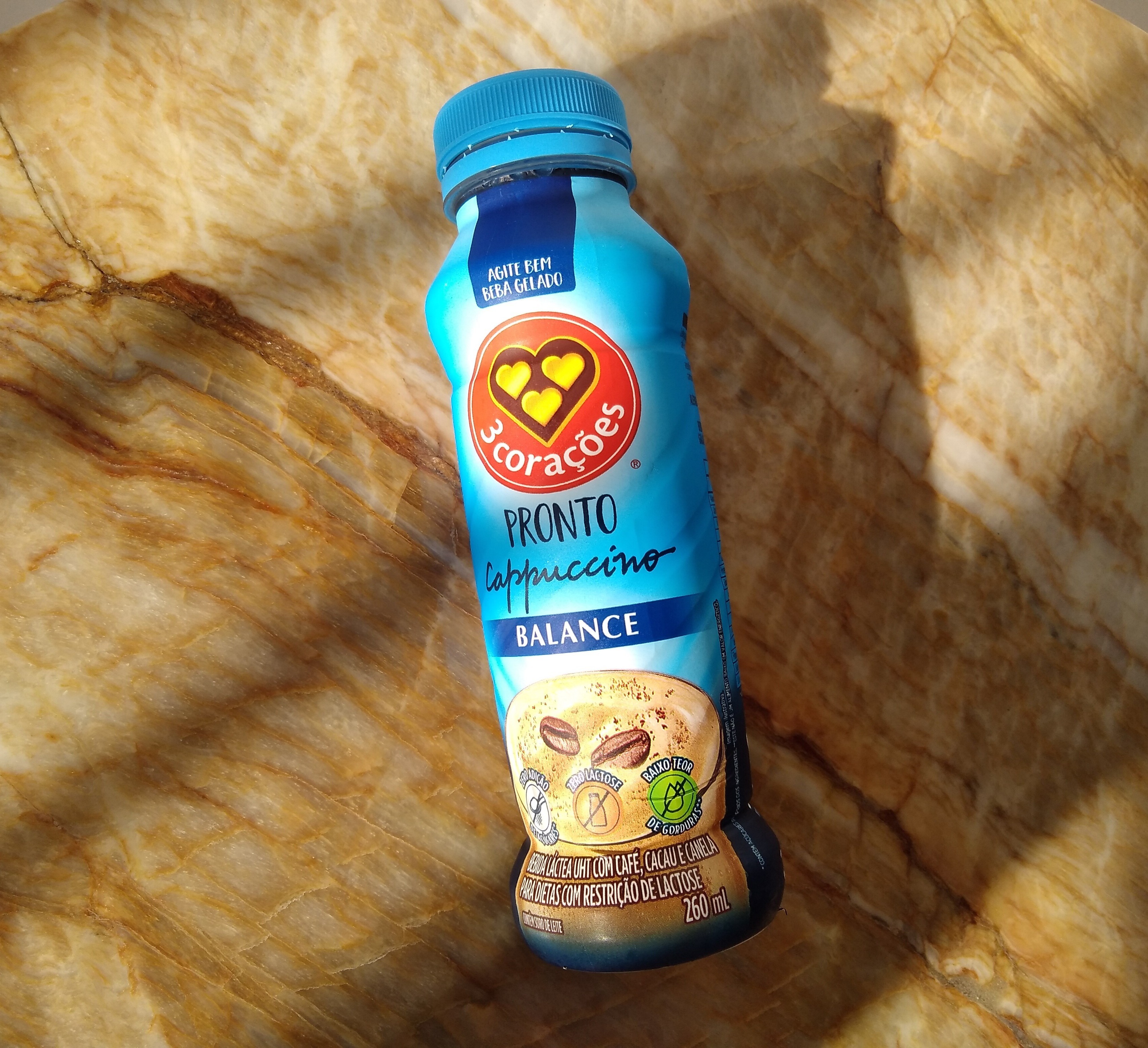 Cappuccino prático. Zero Lactose e zero adição de açúcar 🥤