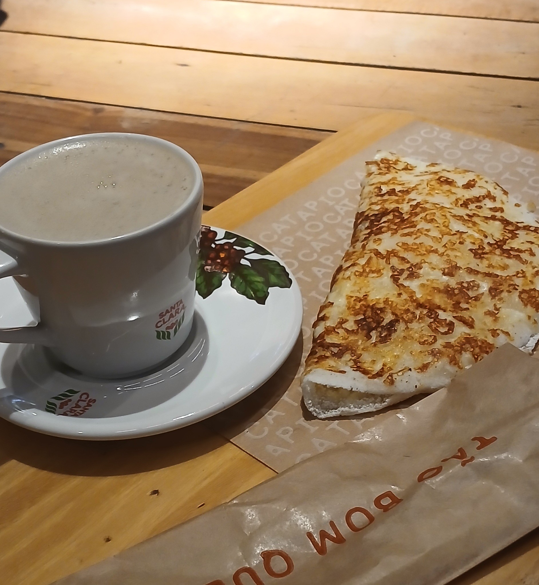 Latte com leite vegetal e tapioca 