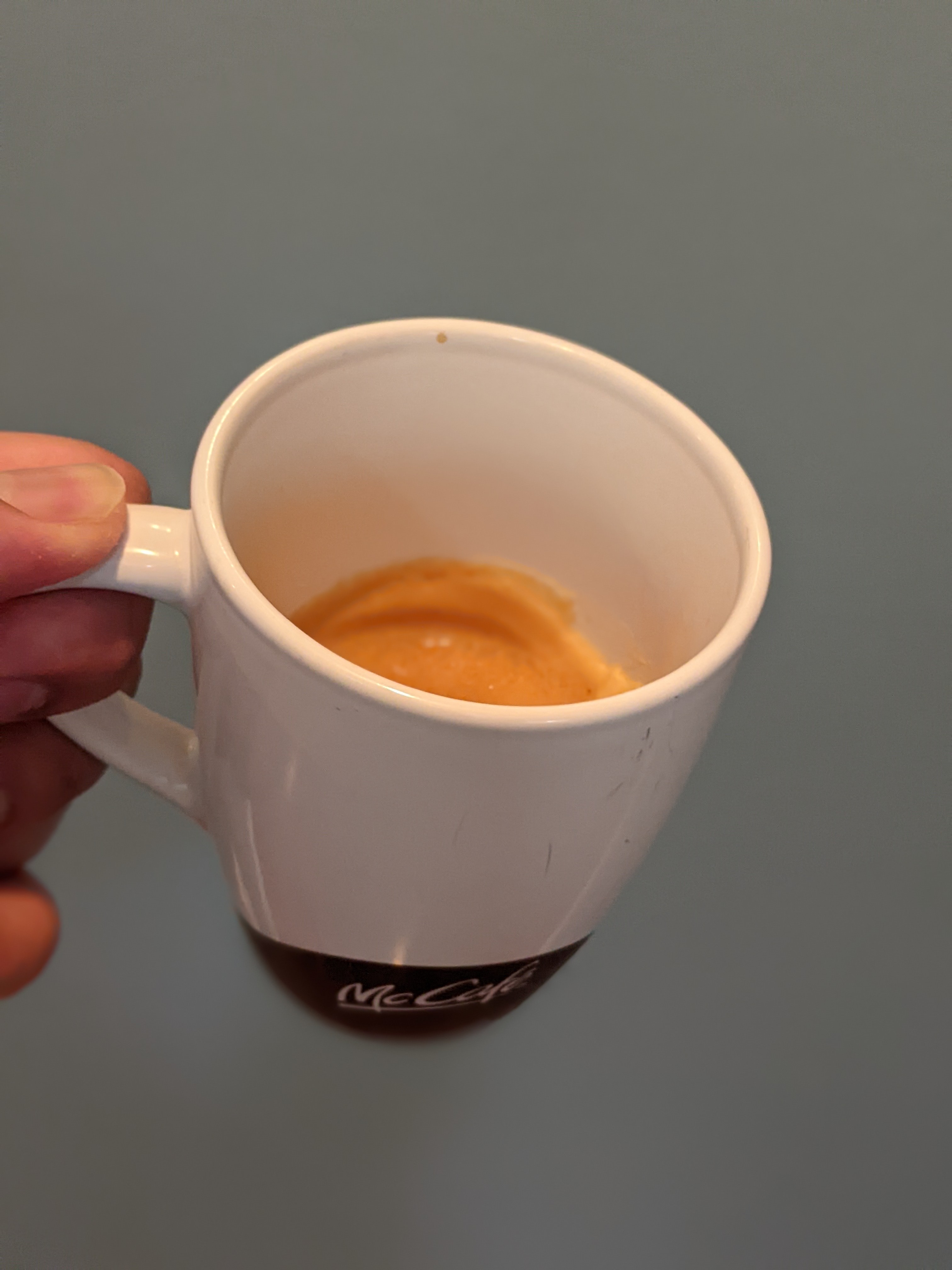 Enjoying some coffee after drinking some beers from a local brewery