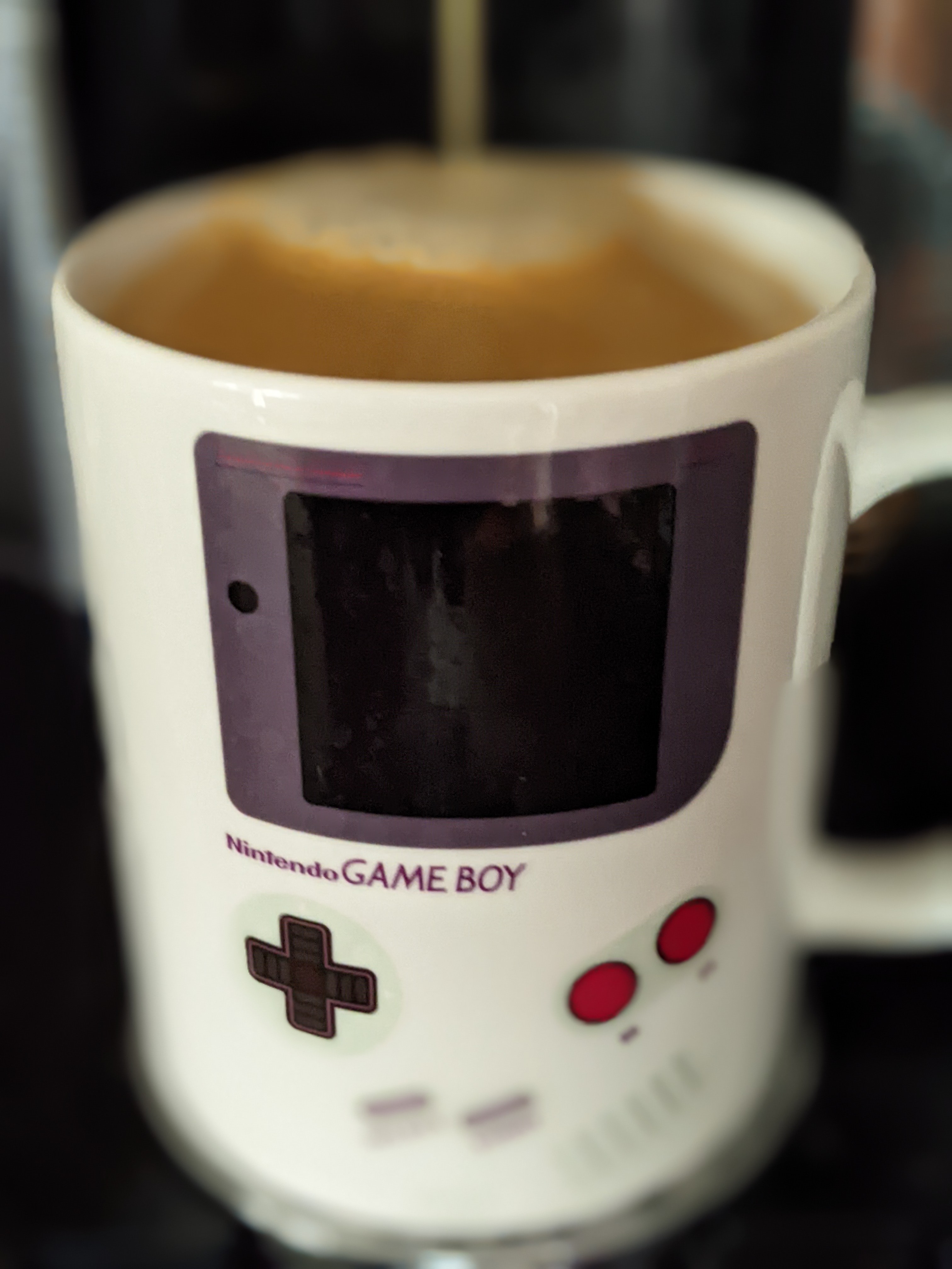 Enjoying a coffee after lunch