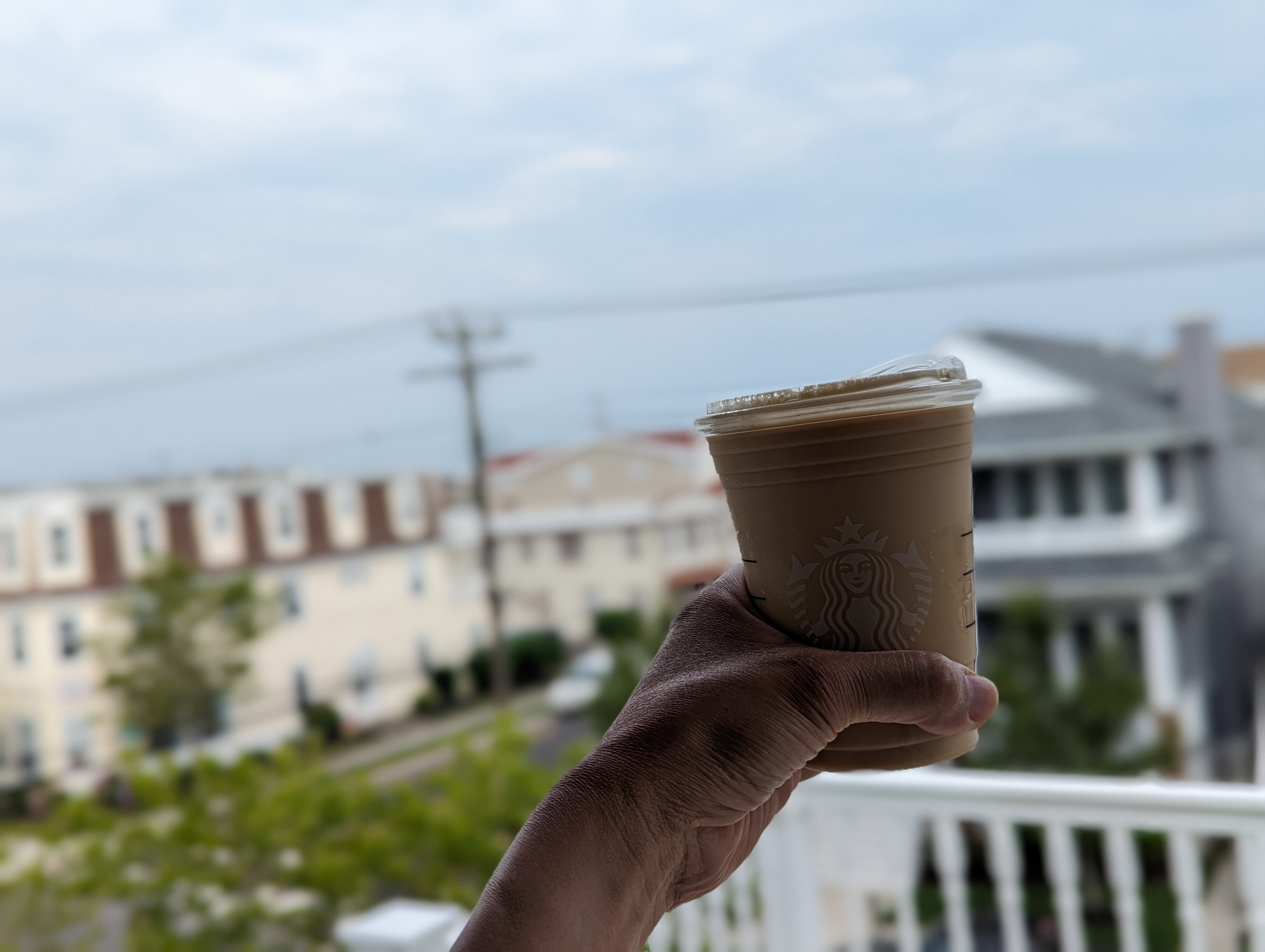 Heading a cinnamon caramel cream nitro cold brew before heading to the beach