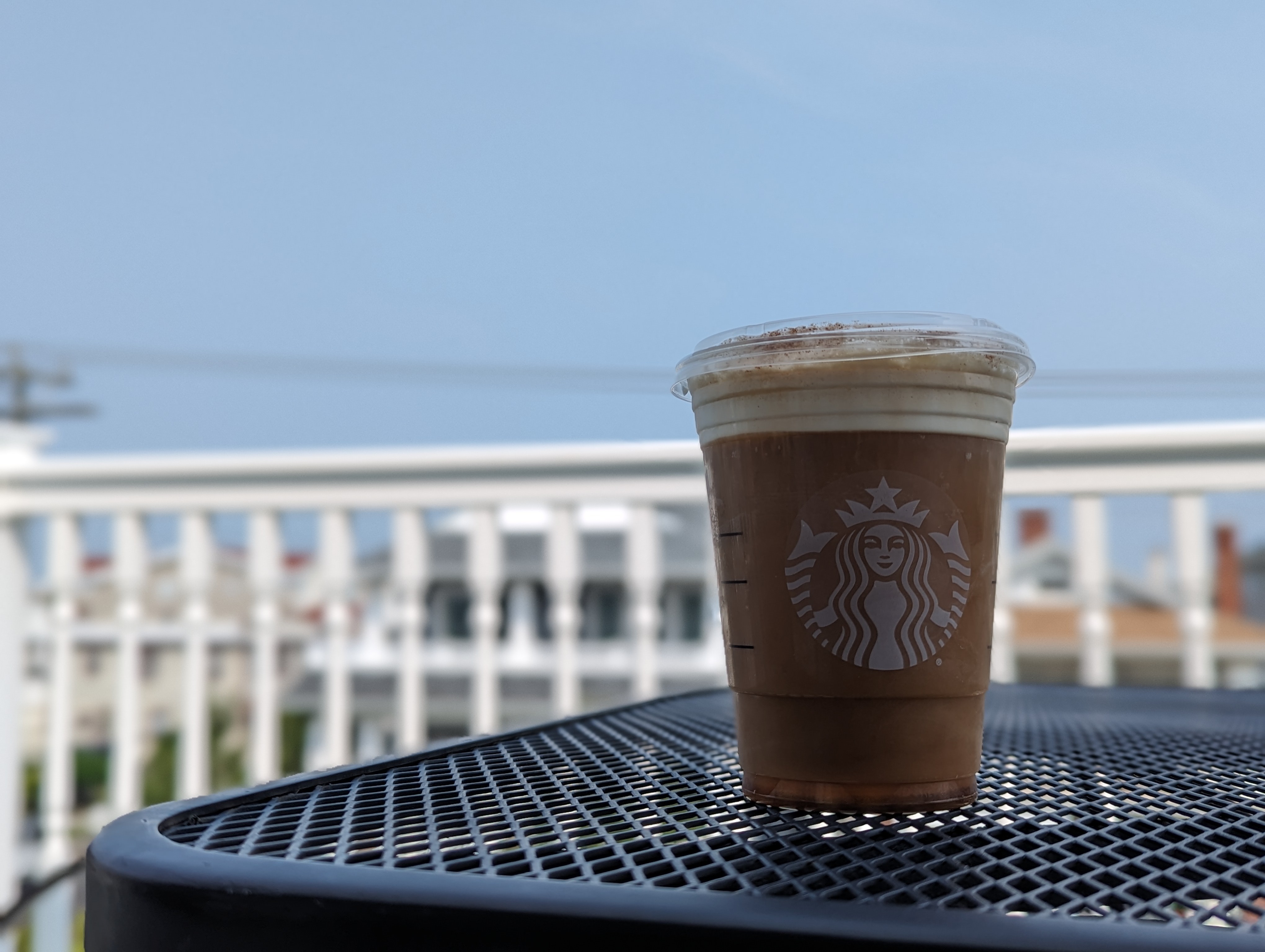 Having a nitro cold brew before the beach