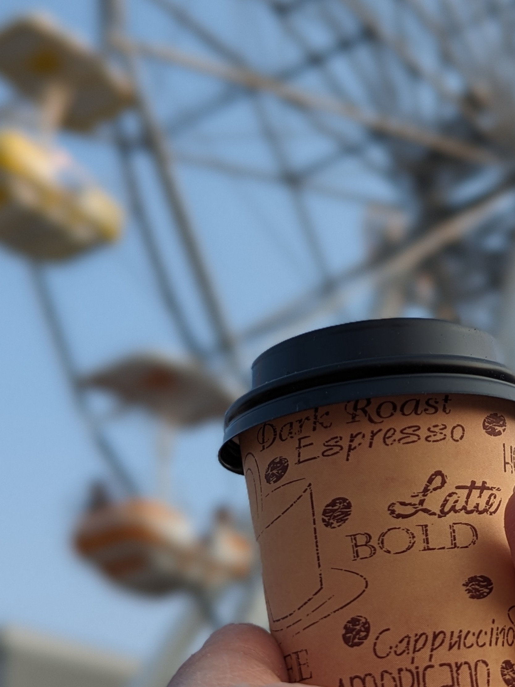 Having a double at the amusement park on the last night of vacation