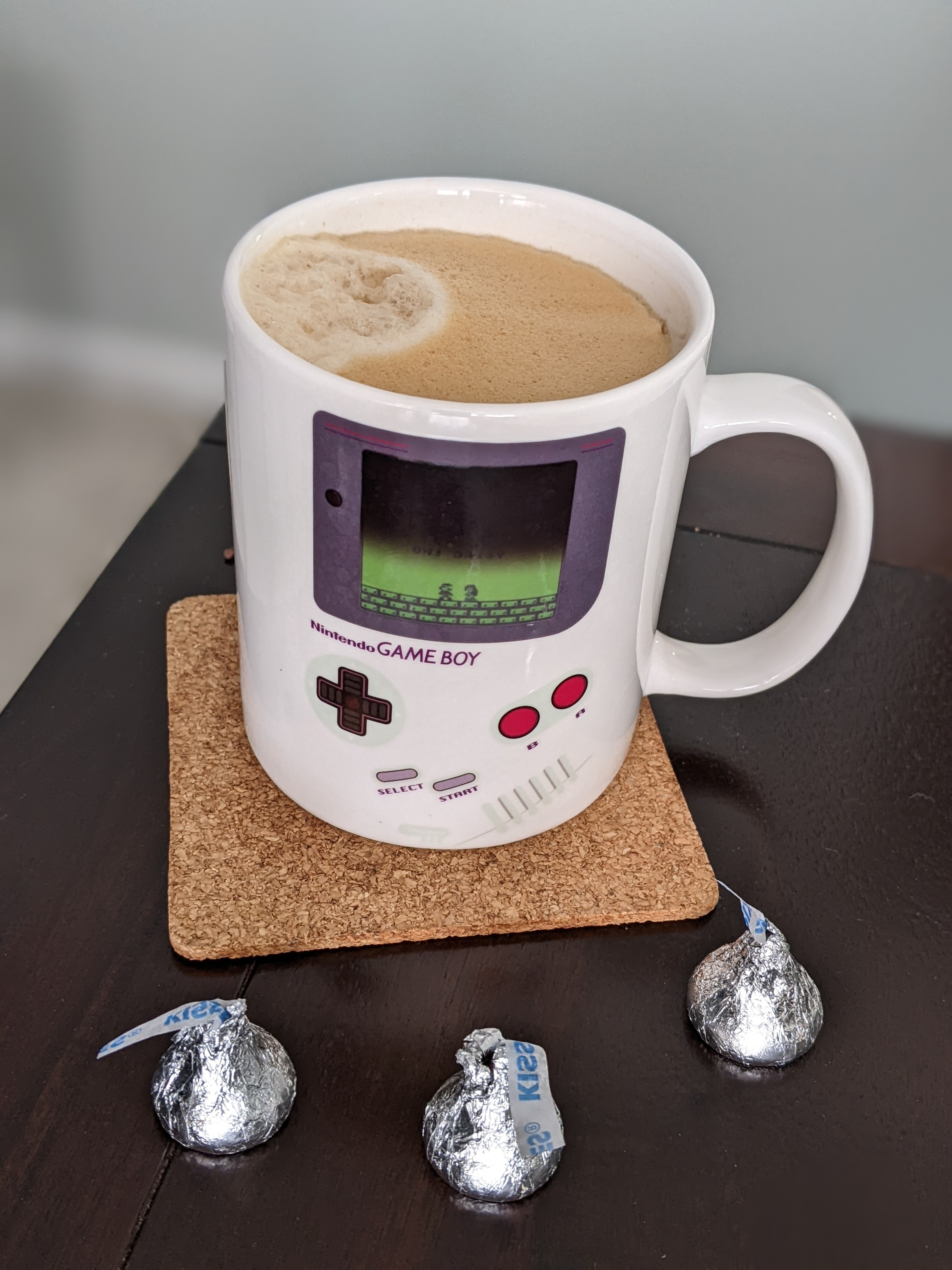 Having a coffee with extra caffeine to make it through the last few meetings of the day